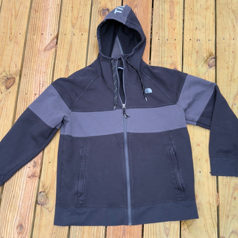 North Face Full Zip Hooded Sweatshirt Jacket XL